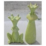 FROG PRINCE & PRINCESS GARDEN ART