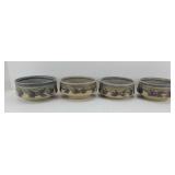 (4) HANDMADE POTTERY BOWLS