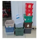 ASSTD FOLDING LID TOTES & TOTES WITHOUT LIDS