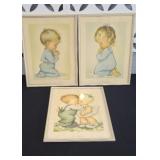 (3) VINTAGE NURSERY PRINTS