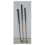 VINTAGE GOLF CLUBS - WOOD SHAFTS