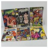 (6) SPIDERMAN COMIC BOOKS