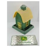 BARN BIRD FEEDER, JOHN DEERE LICENSE PLATE