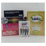 (4) UNOPENED BOARD GAMES AND MORE