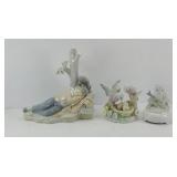 BIRD FIGURINES AND OTHER DECOR