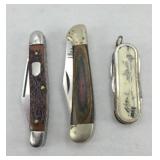 (3) POCKET KNIVES