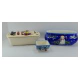 CHRISTMAS COVERED DISH, PLANTER & MORE