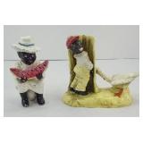 (2) BLACK AMERICANA CAST IRON PIECES