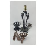 CAST IRON LAMP HOLDERS