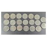 (20) KENNEDY HALF DOLLARS - VARIOUS DATES