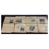 (7) 1963 NEWSPAPERS - KENNEDY, JOHNSON & MORE