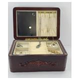 JEWELRY BOX WITH COSTUME JEWELRY