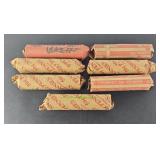 (7) ROLLS WHEAT PENNIES - 350 PENNIES
