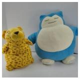WEIGHTED CHEETAH, PLUSH SNORLAX