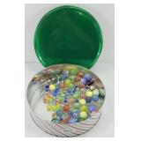 CANDY TIN WITH MARBLES
