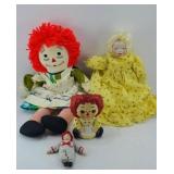 RAGGEDY ANN DOLL, PLANTER & MORE