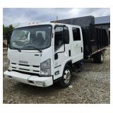 2010 ISUZU NPR UTILITY TRUCK W/ DUMP BED