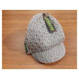 2) Light Grey Beanie with Brim