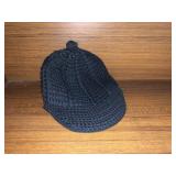 2) Dark Grey Beanies with Brim