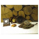 Clocks, Decor, Basket, Coasters