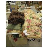 King Comforter, Bed Skirt, 2) Pillows with Shams