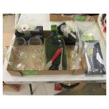 Glasses, Wine Markers, Measuring Spoons