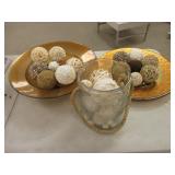 Plates with Ball Decor