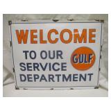 Enamel "Gulf" Sign