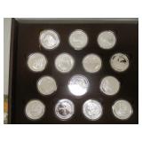 North Amercian Big Game Super Slam Silver Proof