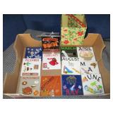 12) Hand Decorated Tiles Months, Display Stand