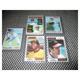 4) Mint Baseball Cards, 9 Misc. Cards 1970