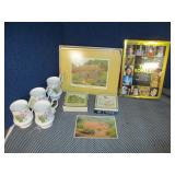 English Bone China Cups, Pimpernel & Aynsley