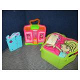 Polly Pocket Playsets, Case, Figures, Accessories