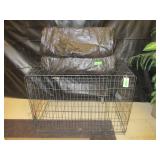 Large Animal Cage and 4) Foam Cushions