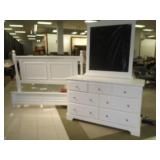 Dresser with Mirror, Bedframe