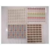 4) Sheets Stamps (13c, 10c & 15c)