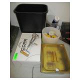 Trashcan, Manual Mixer, Warming Tray with Lid