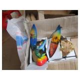 Various Sizes of Dolphin Stands & Surf Boards