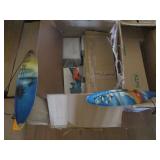 Various Sizes of Surf Boards & Dolphin Stands