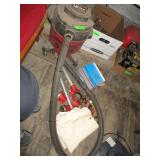 Apron, Bungi Cords, Shop Vac, Pipe Threaders