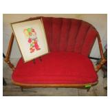 Old Couch, Clown Picture and Frame Holder