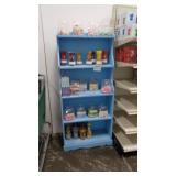 Blue Shelf with Contents