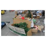 Artificial Tree, Christmas Lights and Decor