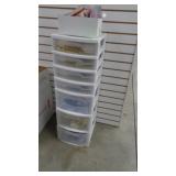 Plastic Drawers with Gift Wrapping Accessories