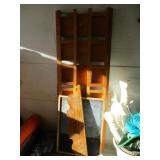 Folding Bookcase, Chalkboard, Wood Art
