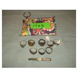Coin Purse, Rings, Sterling Silver Clip
