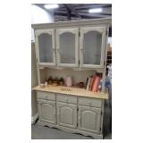Hutch, Glassware, Recipe Books