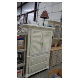 Entertainment Center with Storage, Lamp