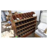 Shelf with Cubbies and File Organizers