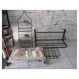 Bathroom Rack, Shelf, Caddy, Curtain, Basket